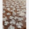 Handmade Sheer Bridal Veil with Delicate Embroidered Floral Details 150 Cm Lenght