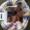 Handmade Women’s Knitted Ring Neck Scarf – Cozy and Elegant for Cold Weather