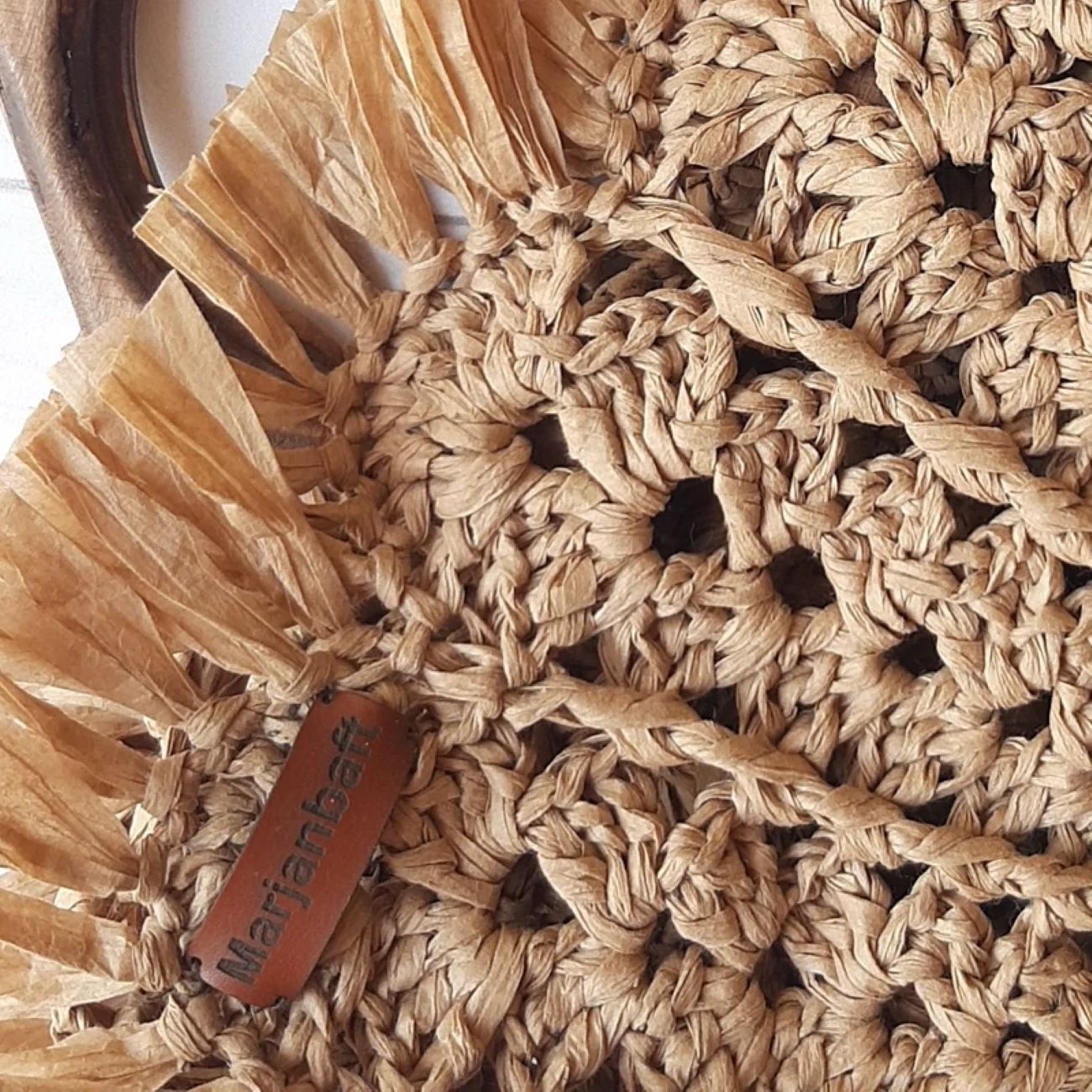 Handwoven Raffia Hand Fan Shaped Bag Perfect for Summer, Travel & Photoshoot