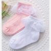 Imported Girls’ White Cotton Socks with Lace Trim – Premium Quality (2-4 Years) (3)