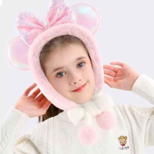 Kid’s Earmuffs Bow – Wild Style, Cozy Feel suitable for Outdoor Winter Activiti