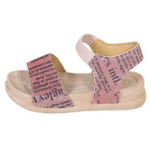 Kids Fashionable Sandals with Metallic Finish and Adjustable Elastic Band – Stylish Footwear