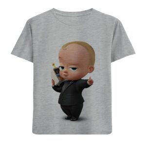 Kids’ T-shirt  Boss Baby – 100% Cotton Short Sleeve TShirt for Kids