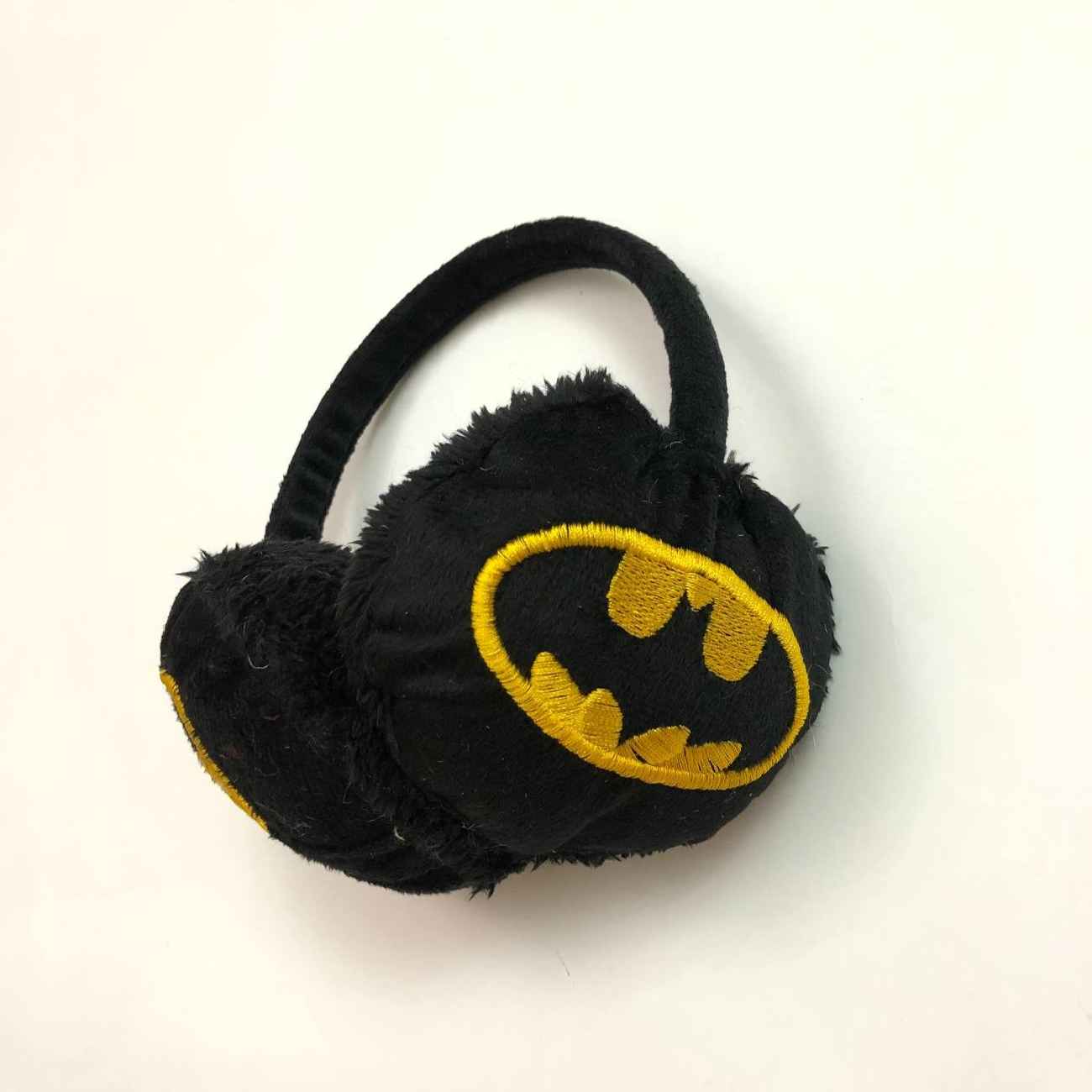 Kid's Winter Earmuffs – Batman Print with Fuzzy Comfort