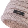 Knitted Hat And Scarf Set, Sam Model, With Fur Lining