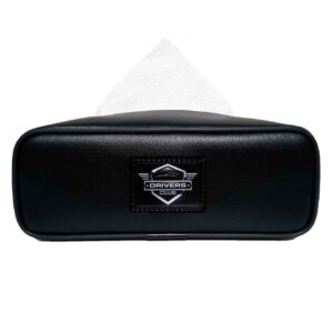 Leather Car Tissue Holder - Convenient Design for Back Seat & Dashboard