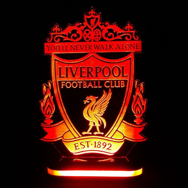 Liverpool Team Logo Design Night Light