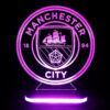 Manchester City Team Logo Design Night Light