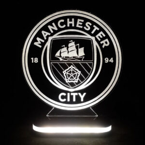 Manchester City Team Logo Design Night Light