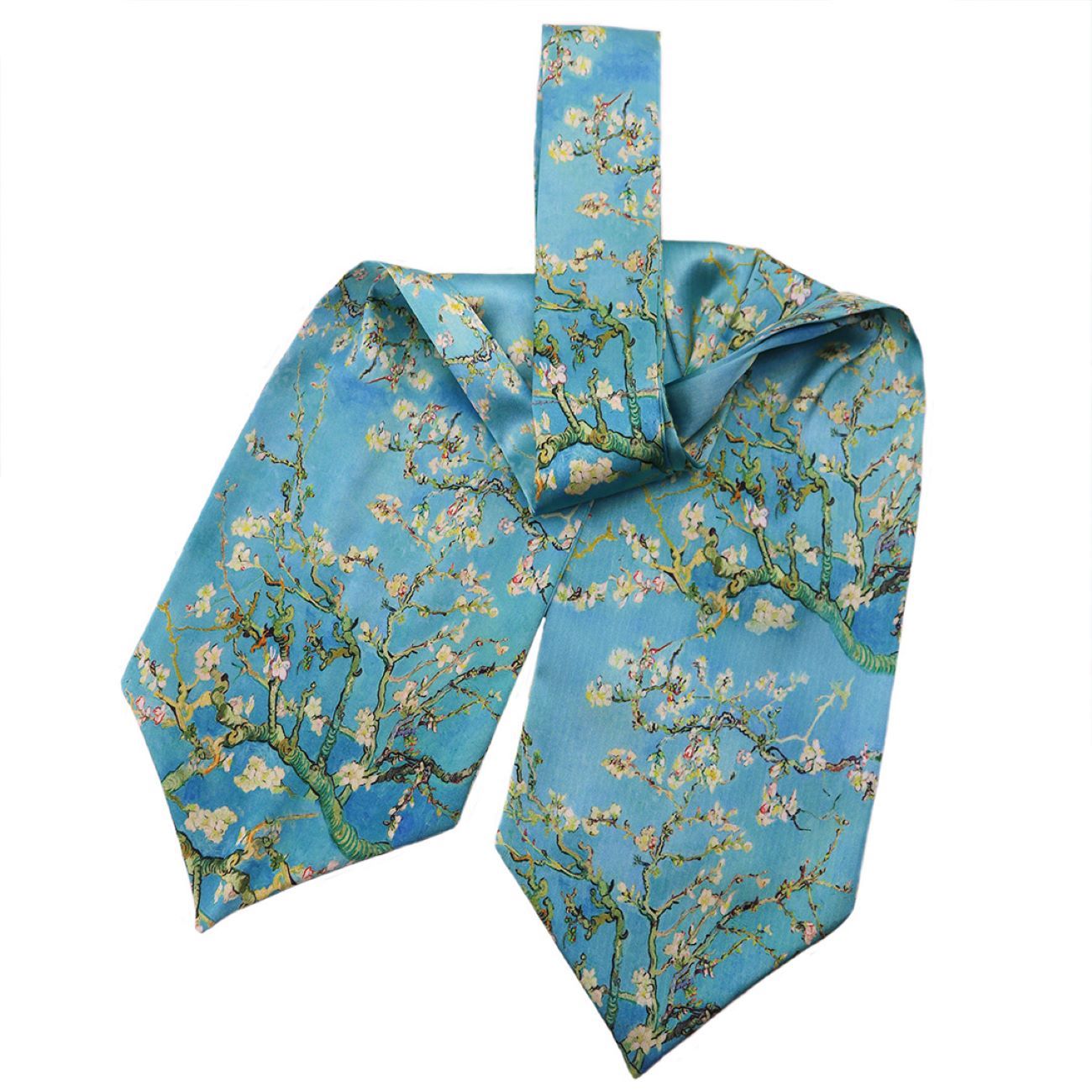Elegant Floral Pattern Men’s Ascot Tie Perfect for Formal & Casual Wear