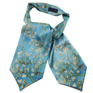 Elegant Floral Pattern Men’s Ascot Tie Perfect for Formal & Casual Wear