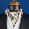 Ascot Tie | Stylish Geometric Pattern Neck Scarf for Formal & Casual Outfits