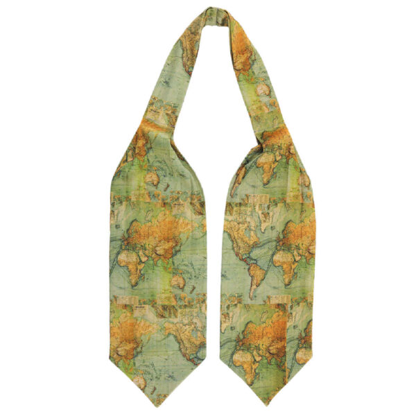 Men’s Ascot tie – Suitable for Every Season with Earth Design in Green