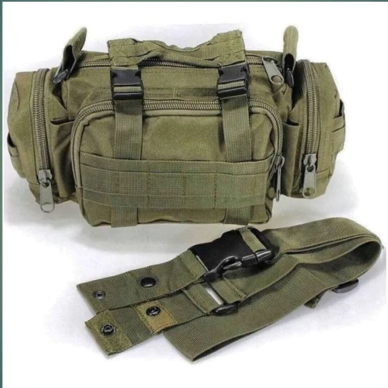 Men’s Military-Style Tactical Waist Bag with Multiple Compartments for Tools, Gear, and Daily Essentials