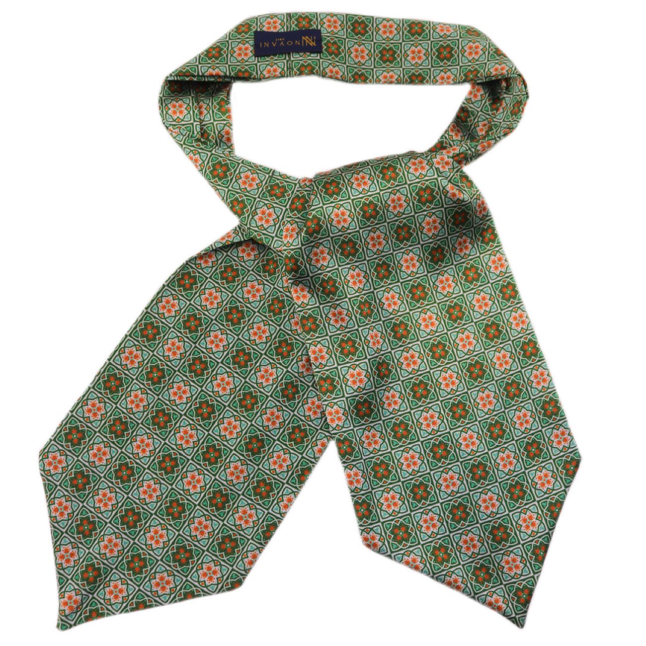 Men’s Vintage Plaid Neck Scarf | Classic Checkered Ascot Tie for Elegant & Classic Style