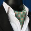 Men’s Vintage Plaid Neck Scarf | Classic Checkered Ascot Tie for Elegant & Classic Style