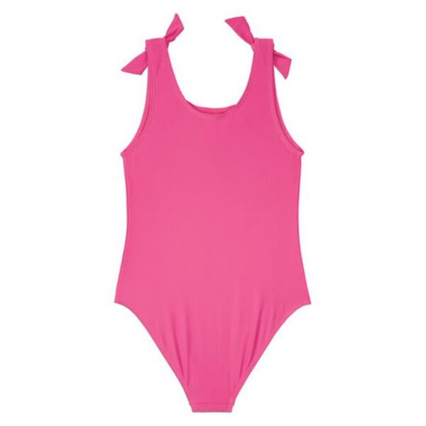 Mermaid Print Girls’ Swimwear | One-Piece Bow tie Design