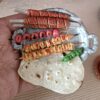 Miniature Persian Kebab Plate Magnet – Clay Food Fridge Accessory 2