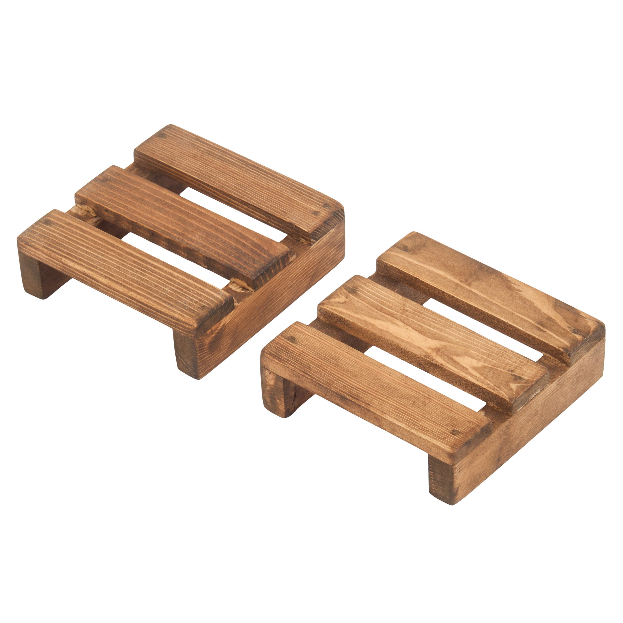 Minimalist Pallet Coaster Made of Wood – Suitable for Kitchens, Bars & Offices (Pack of 6)