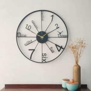 Modern Minimalist Metal Wall Clock – Easy to hang and lightweight