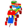 Montessori-Inspired Wooden Train Toy – Educational Color & Shape Sorter for Toddlers