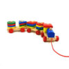 Montessori-Inspired Wooden Train Toy – Educational Color & Shape Sorter for Toddlers