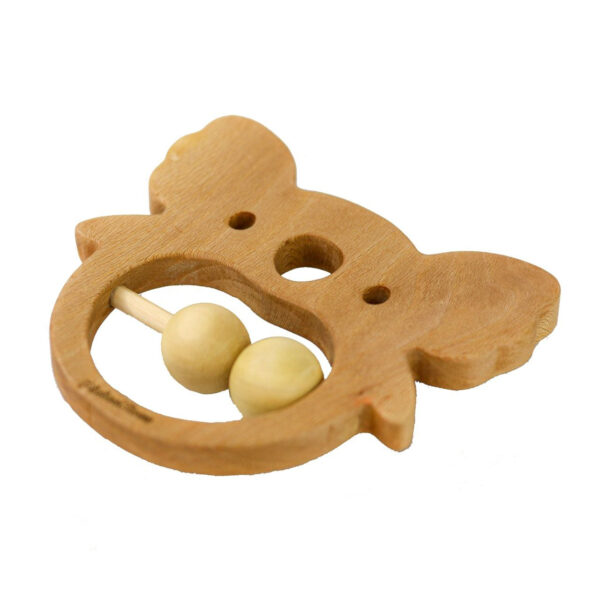 Montessori Koala Rattle Toy – Wooden and Suitable for Sensory Play
