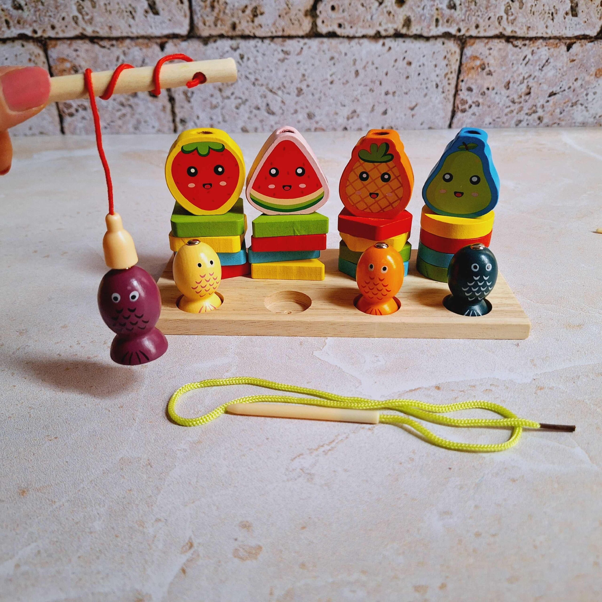 Montessori Shape Learning Toy with Fishing Theme – Suitable for Early Learners