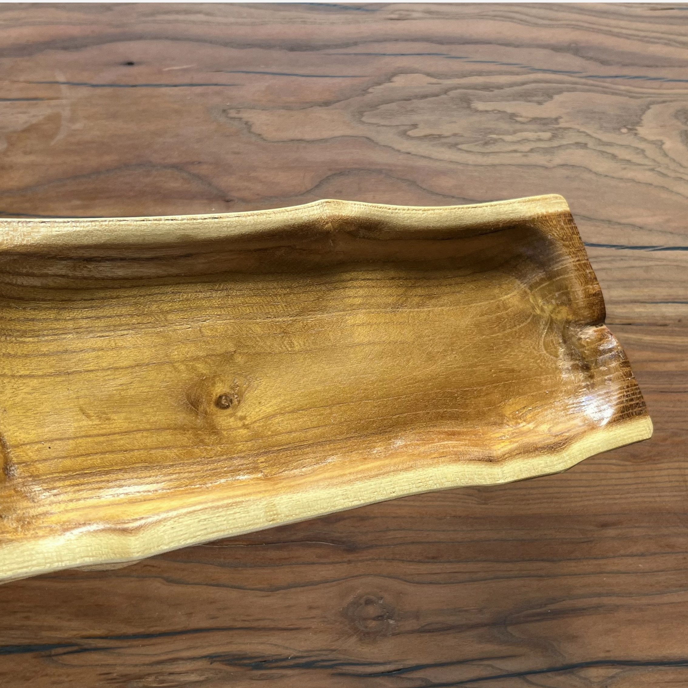 Multi-Purpose Rustic Wooden Tray Suitable for Home & Office Spaces