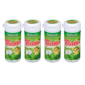 Natural Gum with Mint Flavor – Ideal for Freshening Breath Anytime Pack of 4