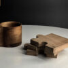 Natural Wood Puzzle Coasters – Suitable for Everyday Use (4x)