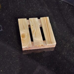 Natural Wooden Pallet Coaster – Suitable for Table Protection (Pack of 6)
