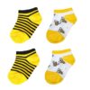 Newborn Bee Design Socks – 2-Piece Set (2)