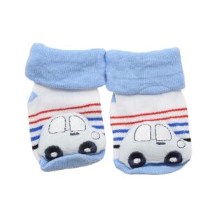 Non-Slip Newborn Socks – Cute Cartoon Design