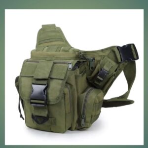 Outdoor Tactical Hip Pack for Men with Adjustable Strap and Secure Zipper Pockets