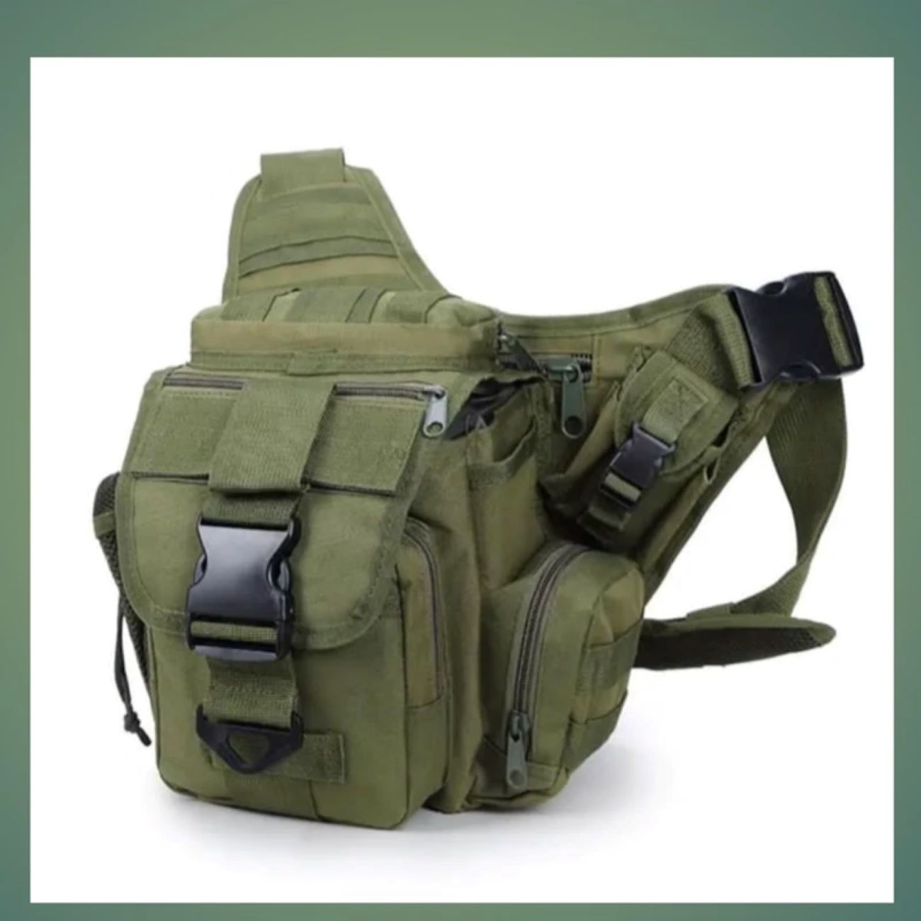 Outdoor Tactical Hip Pack for Men with Adjustable Strap and Secure Zipper Pockets