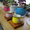 Pallet Coaster for Drinks – Unique Wood Coasters for Coffee & Tea Cups (Pack of 6)