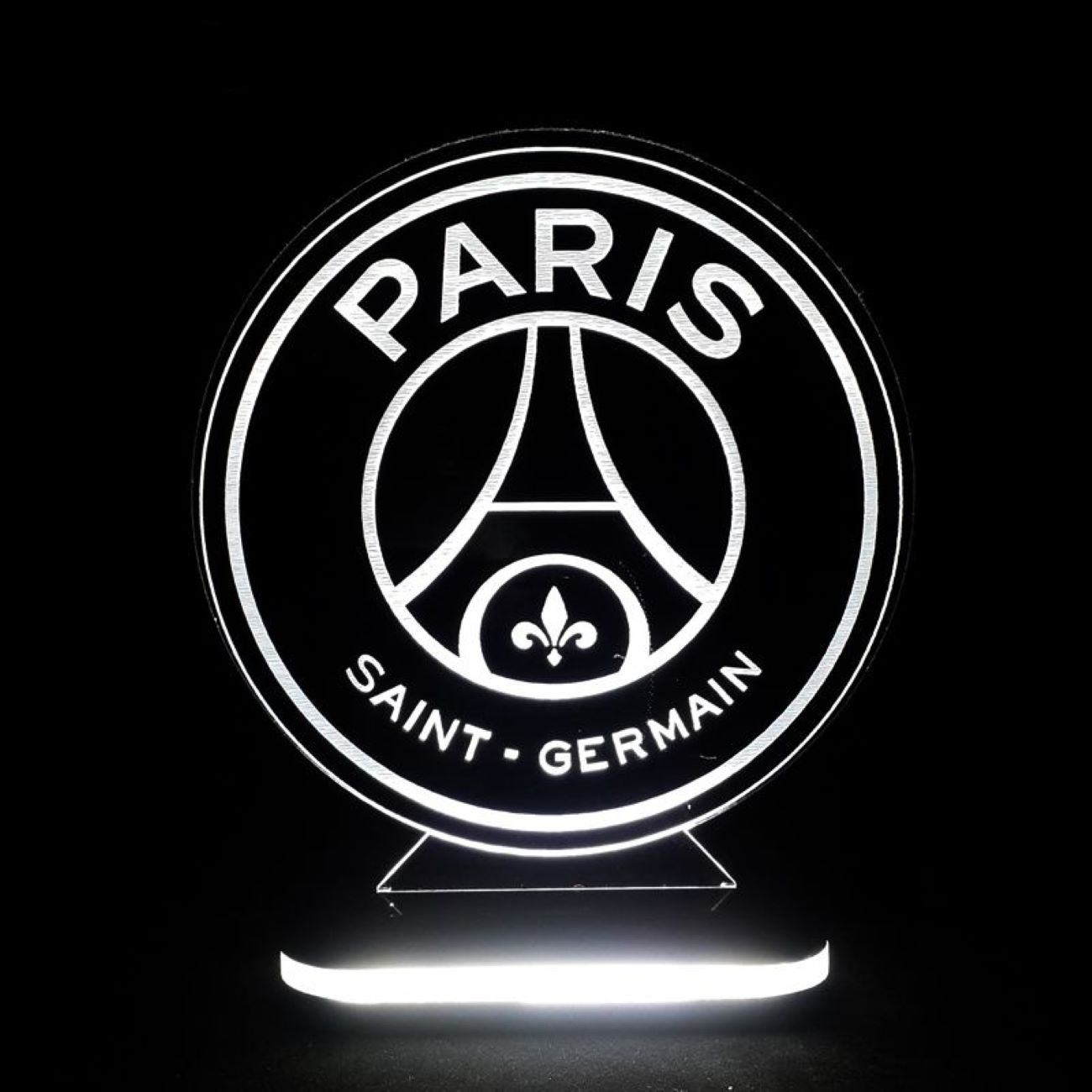 Paris Saint-Germain Team Logo Design Night Light