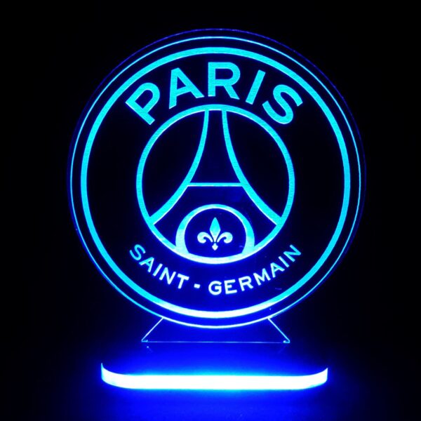 Paris Saint-Germain Team Logo Design Night Light