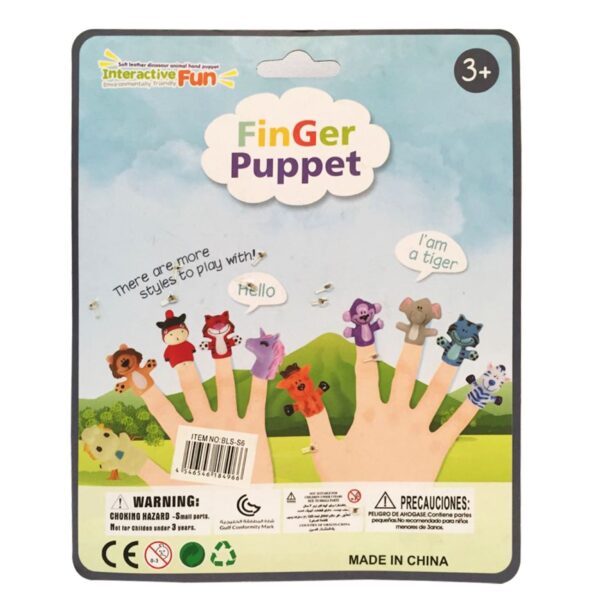 Plastic Dinosaur Finger Puppets – Set of 5, Suitable for Learning Through Play