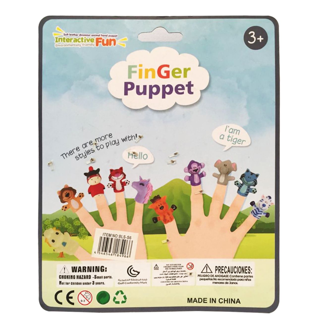 Plastic Dinosaur Finger Puppets – Set of 5, Suitable for Learning Through Play