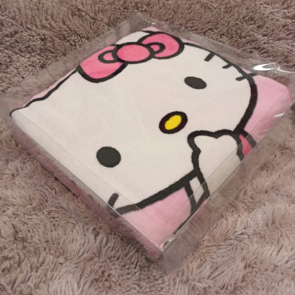 Kids’ Poncho Bathrobe Towel – Hello Kitty Design, 3-6 Years
