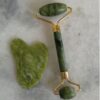 Premium Grade Natural Jade Gua Sha and Jade Roller Set – For Lifting and Deep Cleansing