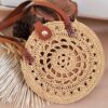 Raffia Bag Crocheted with Raffia Paper Yarn - Light Weight & Durable