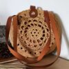 Raffia Bag Crocheted with Raffia Paper Yarn - Light Weight & Durable