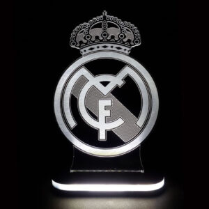 Real Madrid Team Logo Design Night Light
