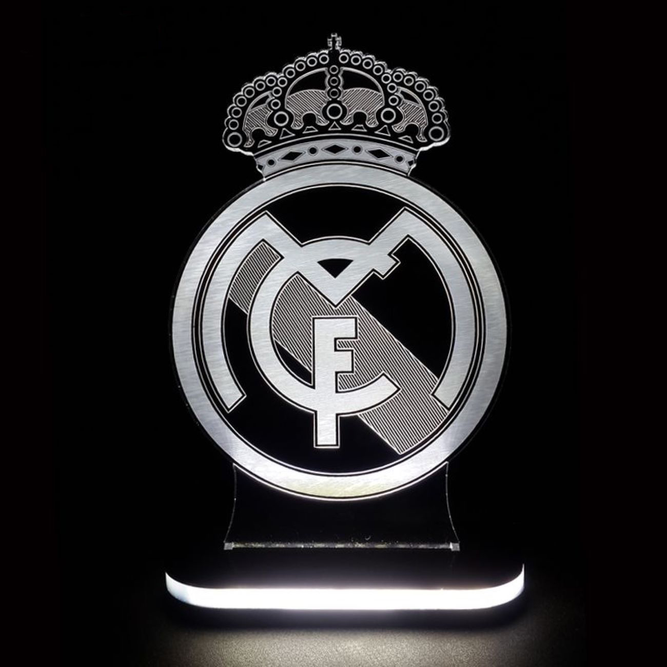 Real Madrid Team Logo Design Night Light