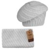 Ring Scarf and French Style Knitted Hat Set Perfect for Winter Warmth