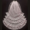 Romantic Wedding Veil with Long Train with Multiple Layer, and Secure Comb for All-Day Wear (4)