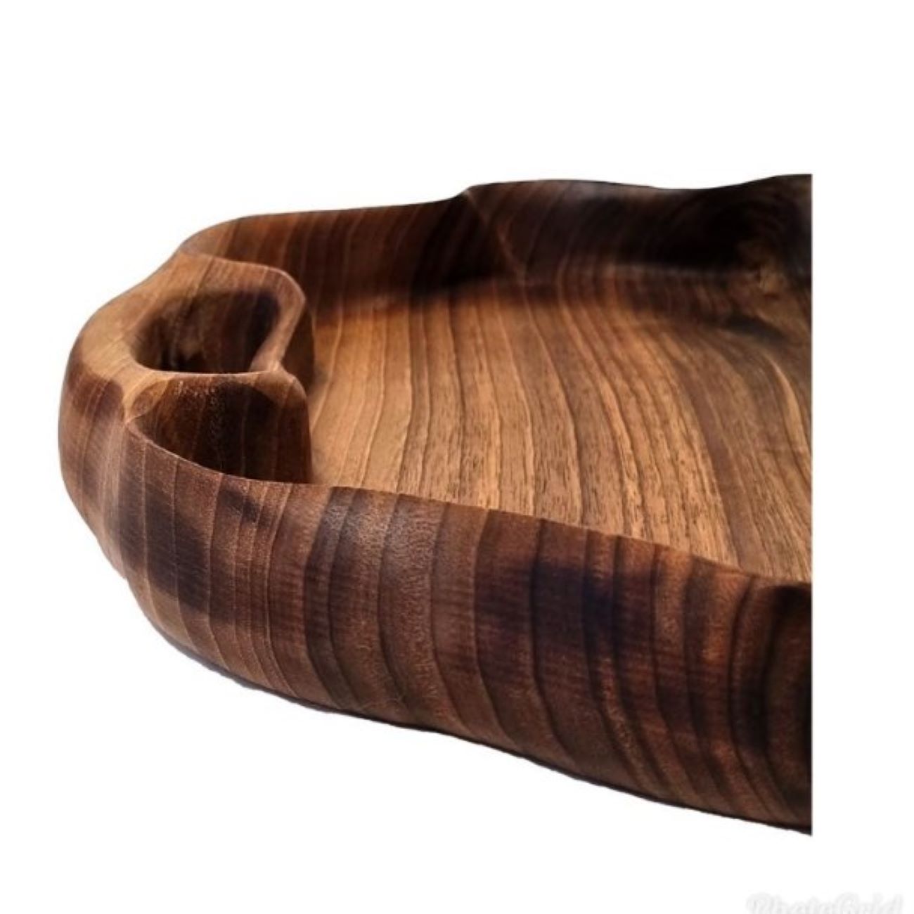 Rustic Wooden Tray with Natural Deformed Shape – Suitable for Display & Organizing